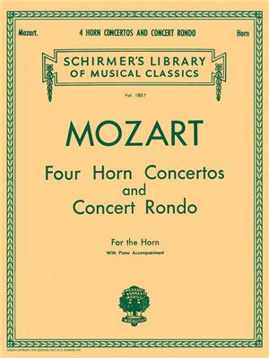 Wolfgang Amadeus Mozart: 4 Horn Concertos and Concert Rondo: Horn mit Begleitung