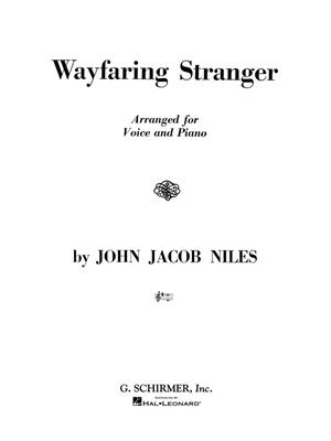 John Jacob Niles: Wayfaring Stranger: Gesang mit Klavier