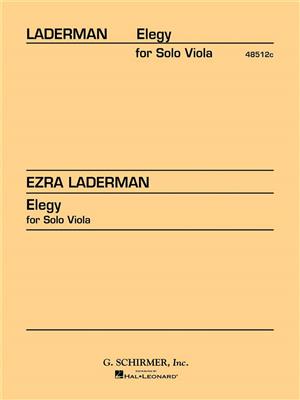 Ezra Laderman: Elegy for Solo Viola: Gesang mit Klavier