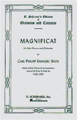Carl Philipp Emanuel Bach: Magnificat: (Arr. Carl Deis): Gemischter Chor mit Begleitung