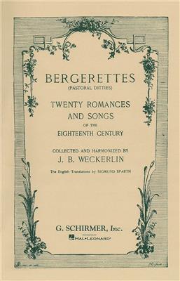 Bergerettes - Pastoral Ditties: Gesang mit Klavier