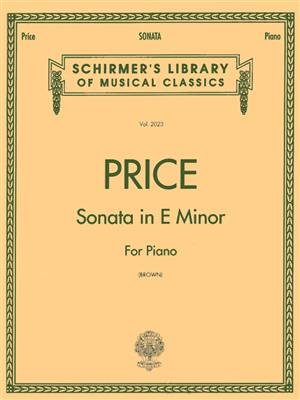 Florence Price: Sonata in E minor: Klavier Solo