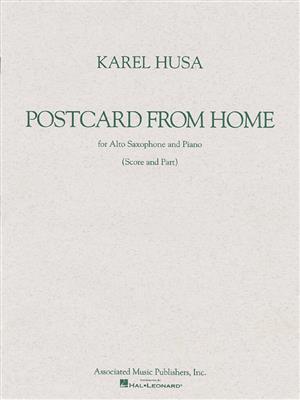 Karel Husa: Postcard from Home: Altsaxophon mit Begleitung