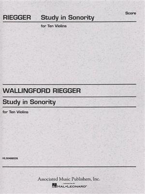 Wallingford Riegger: Study in Sonority, Op. 7: Violinensemble