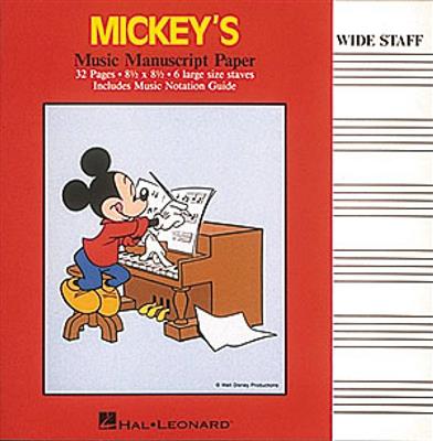 Mickey's Manuscript Paper: Notenpapier