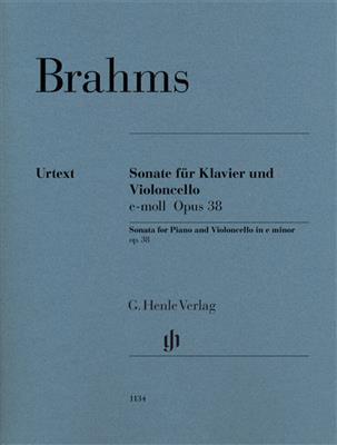 Johannes Brahms: Sonata In E Minor Op. 38 For Cello & Piano: Cello mit Begleitung