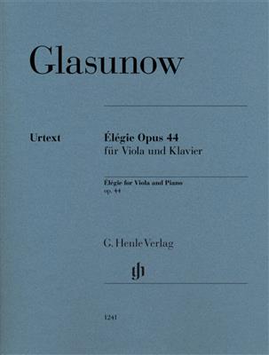 Alexander Glazunov: Élégie op. 44 for Viola and Piano: Viola mit Begleitung