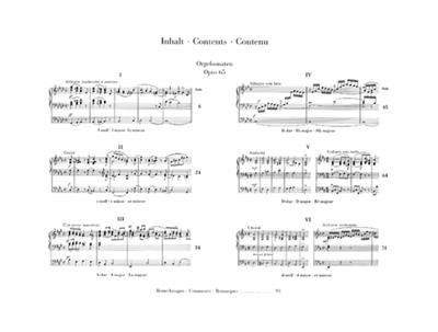 Felix Mendelssohn Bartholdy: Organ Sonatas Op.65: Orgel