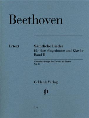 Ludwig van Beethoven: Samtliche Lieder Band II: Gesang mit Klavier