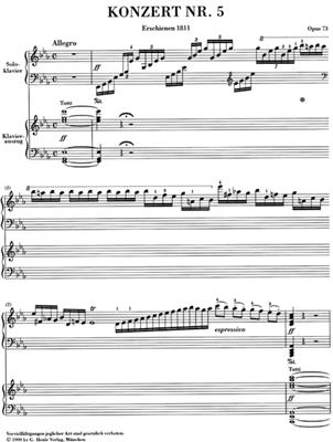 Ludwig van Beethoven: Piano Concerto No. 5 In E Flat Major Op. 73: Klavier Duett