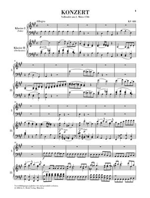 Wolfgang Amadeus Mozart: Piano Concerto A Major KV 488: Klavier Duett