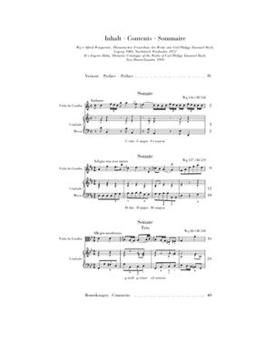 Carl Philipp Emanuel Bach: Gambensonaten Wq 88, 136, 137: Viola Da Gamba