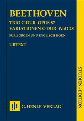 Ludwig van Beethoven: Trio In C Op.87/Variations In C WoO 28: Oboe Ensemble