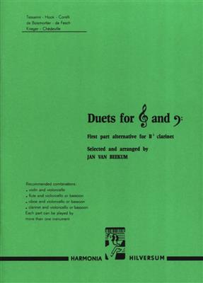 Jan van Beekum: Duets 1 for Treble and Bass Cleff: Instrument im Tenor- oder Bassschlüssel