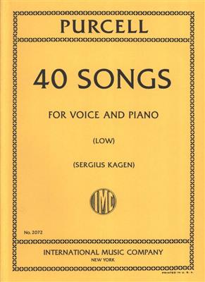 Henry Purcell: 40 Songs For Voice and Piano: Gesang mit Klavier