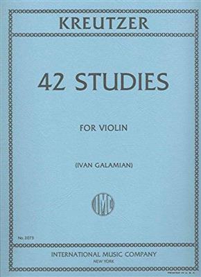 Rudolf Kreutzer: 42 Studi (Galamian): Violine Solo