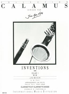 Johann Sebastian Bach: Inventions 1: (Arr. J.M. Volta): Klarinette Duett