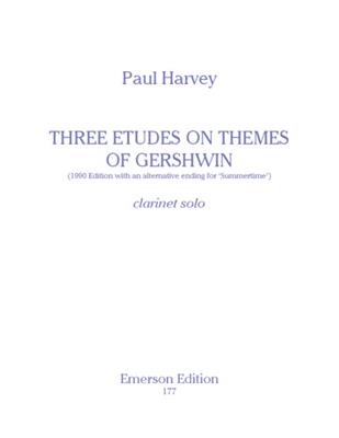 Harvey: Etudes(3) On Themes Of Gershwin: Klarinette Solo