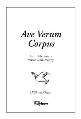 Ave Verum Corpus: Gemischter Chor mit Begleitung