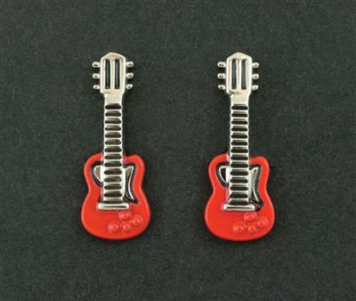 Red Guitar Cufflinks