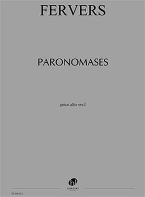 Andreas Fervers: Paronomases: Viola Solo