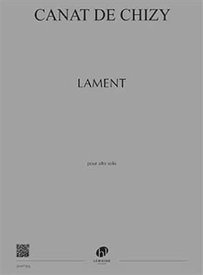 Edith Canat De Chizy: Lament: Viola Solo