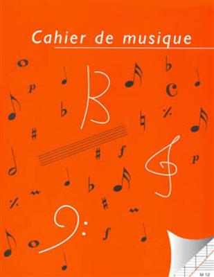 Cahier de Musique 12 portées-page d'ècriture Seyes: Notenpapier