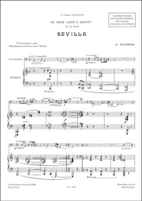 Joaquín Turina: Le Jeudi Saint Vlc-Piano: Cello mit Begleitung
