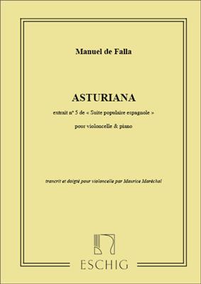 Manuel de Falla: Asturiana: Cello mit Begleitung