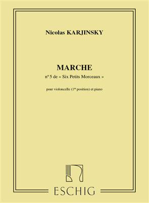 Nicolas Karjinsky: Marche.: Cello mit Begleitung