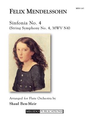 Felix Mendelssohn: Sinfonia No. 4 for Flute Orchestra: (Arr. Shaul Ben-Meir): Flöte Ensemble
