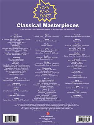I Can Play That! Classical Masterpieces: Klavier Solo