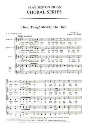 Ding Dong! Merrily On High: (Arr. Edgar M. Deale): Frauenchor mit Begleitung