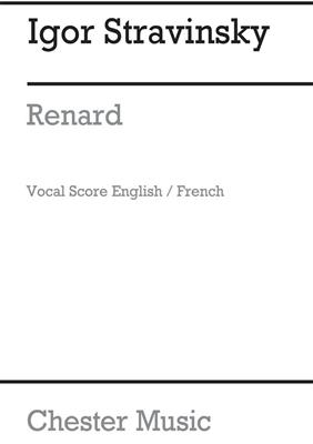 Igor Stravinsky: Renard (Vocal/Piano Score): Männerchor mit Klavier/Orgel