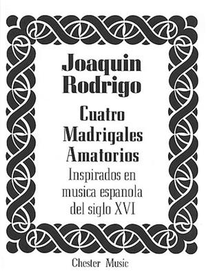 Joaquín Rodrigo: 4 Madrigales Amatorios: Gesang mit Klavier