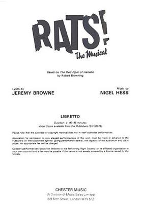 Rats! The Musical (Libretto) 1-9 Copies