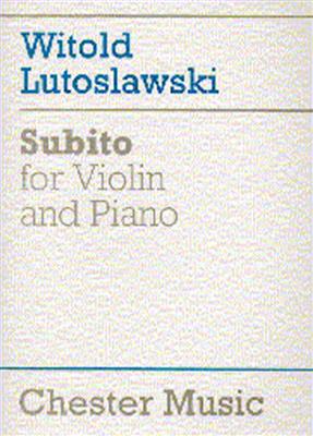 Witold Lutoslawski: Subito: Violine mit Begleitung