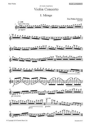 Esa-Pekka Salonen: Violin Concerto (solo part): Orchester mit Solo