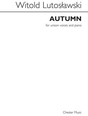 Witold Lutoslawski: Autumn: (Arr. Richard Steinitz): Gesang mit Klavier