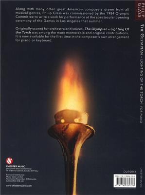 Philip Glass: The Olympian - Lighting Of The Torch: Klavier Solo