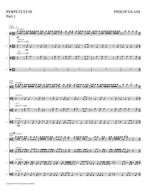 Philip Glass: Perpetulum: Percussion Ensemble