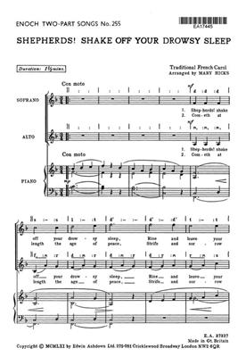 M. Hicks: Shepherds! Shake Off Your Drowsy Sleep: Frauenchor mit Klavier/Orgel