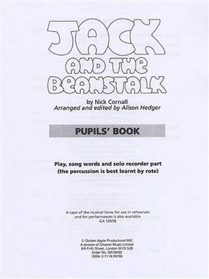 Nick Cornall: Jack and The Beanstalk: Klavier, Gesang, Gitarre (Songbooks)