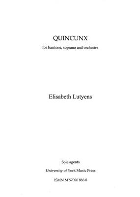 Elisabeth Lutyens: Quincunx Op.44: Orchester mit Gesang