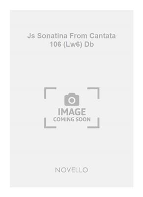 Johann Sebastian Bach: Js Sonatina From Cantata 106 (Lw6) Db: Kontrabass Solo