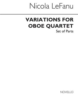 Nicola LeFanu: Variations For Oboe Quartet (Parts): Oboe Ensemble