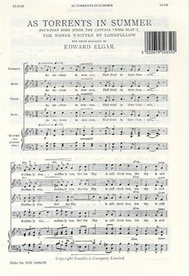 Edward Elgar: As Torrents In Summer: Gemischter Chor mit Begleitung