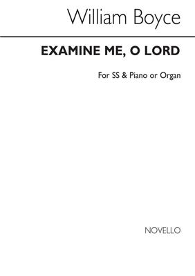William Boyce: Examine Me O Lord: Gesang mit Klavier