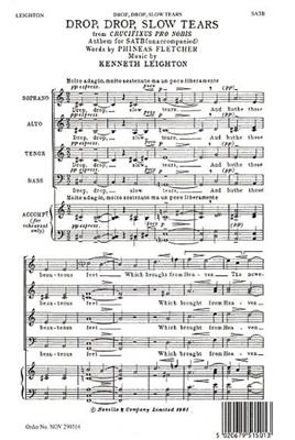 Kenneth Leighton: Drop, Drop, Slow Tears: Gemischter Chor mit Begleitung