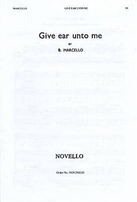 Benedetto Marcello: Give Ear Unto Me: Gesang mit Klavier